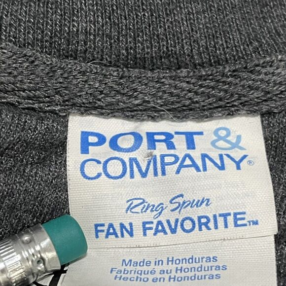 Disney Sweatshirt Womens Small Charcoal Grey Mickey and Minnie Therma Crewneck - Picture 3 of 9